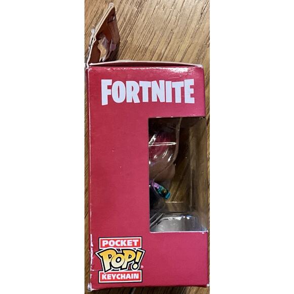 New Open Box 2018 Funko POP Keychain ~ Fortnite Brite Bomber ~ Official QR Code - Picture 4 of 5